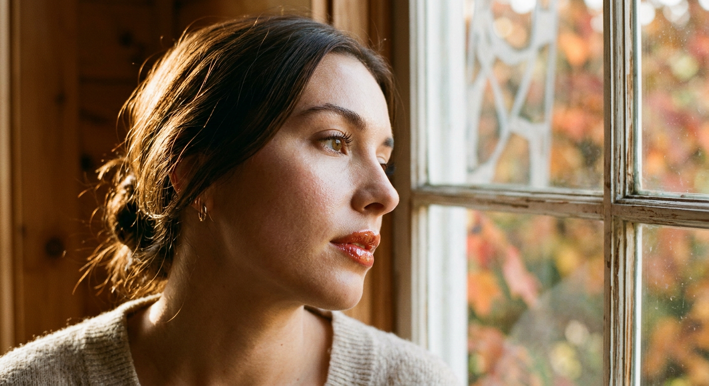 Professional photograph natural lighting high quality composition A close-up profile