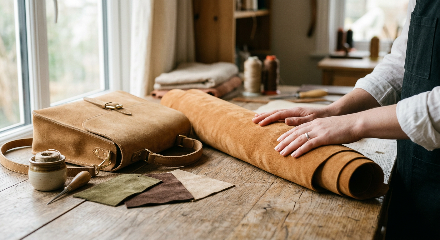 Professional photograph natural lighting high quality composition Visual for Suede