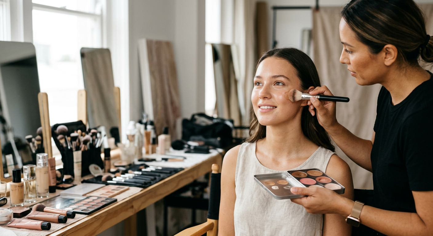 Professional photograph natural lighting high quality composition Visual for Makeup