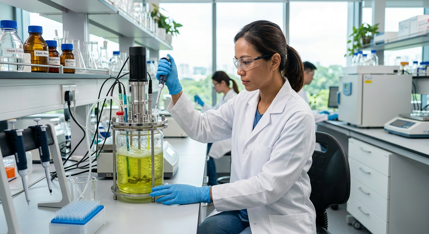 Professional photograph natural lighting high quality composition Visual for Biotech