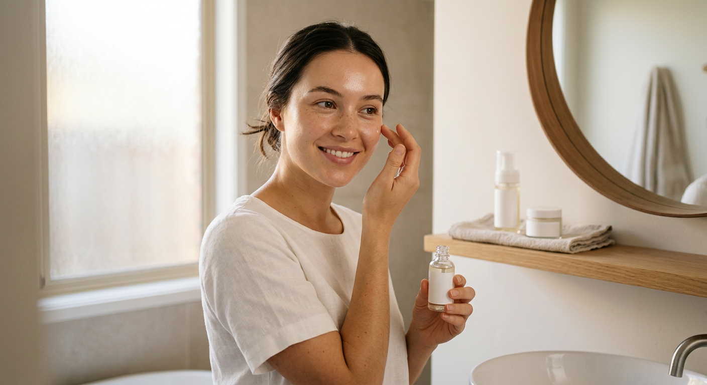 Professional photograph natural lighting high quality composition Visual for Skinimalism