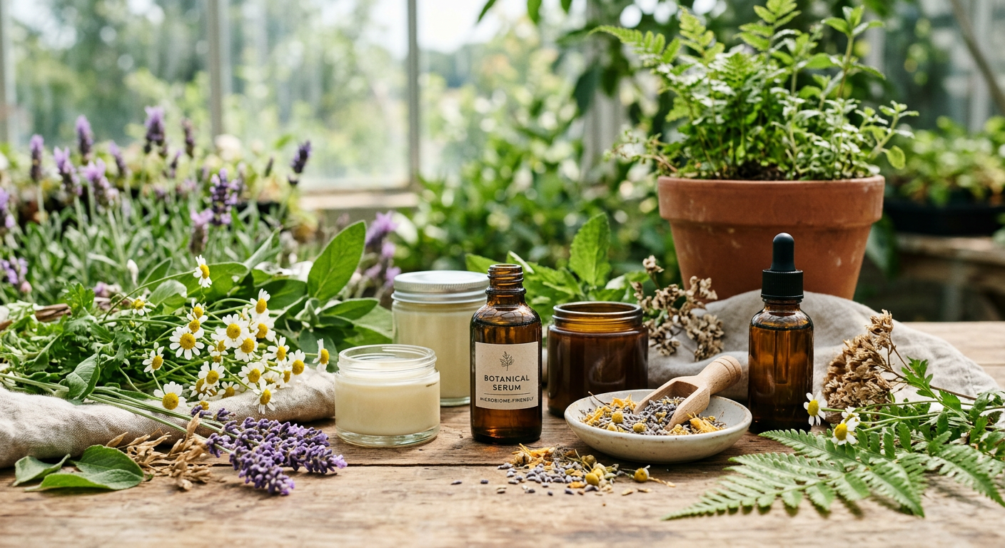 Professional photograph natural lighting high quality composition Visual for Microbiome-Friendly