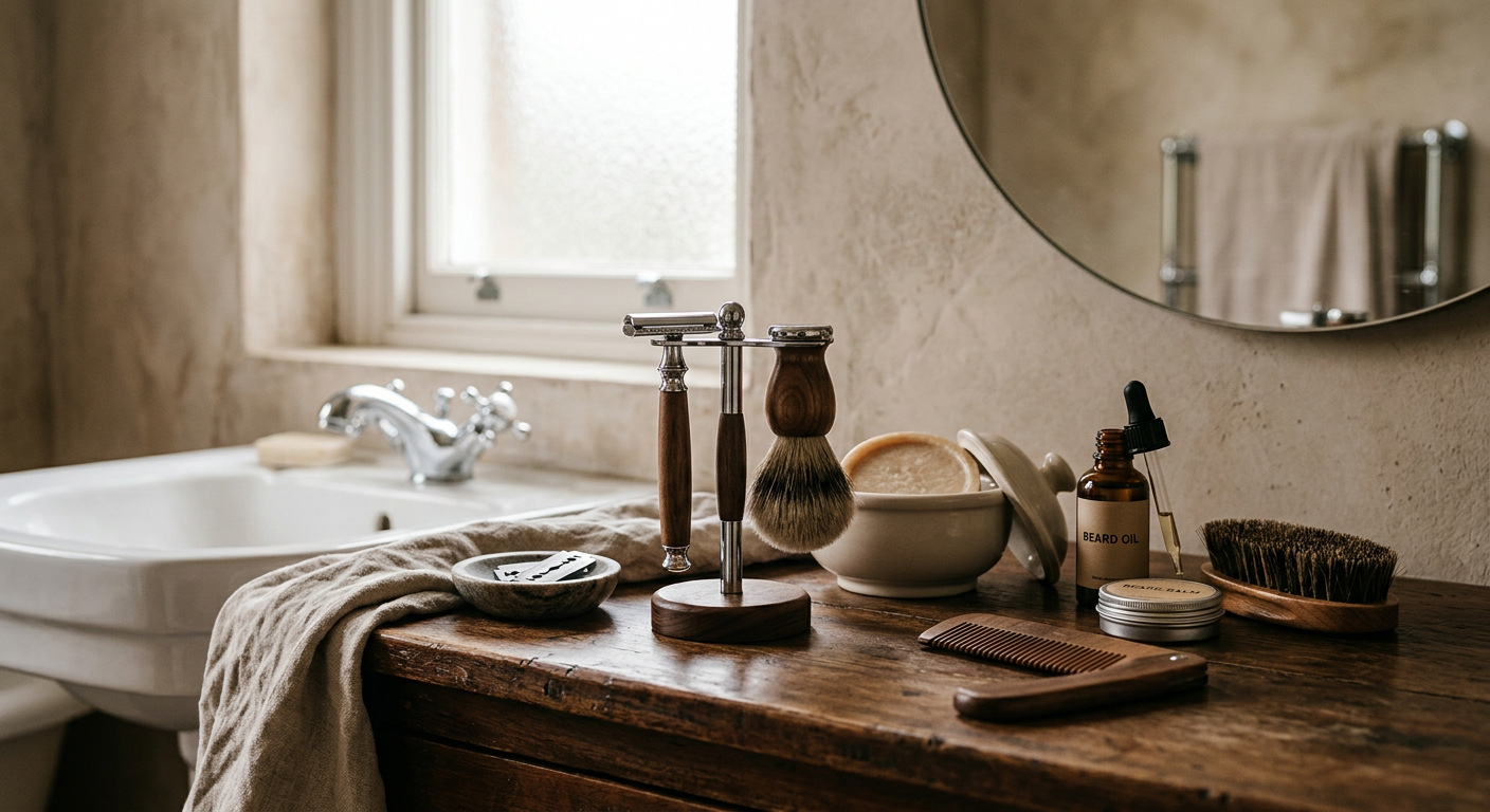 Professional photograph natural lighting high quality composition Visual for Shaving