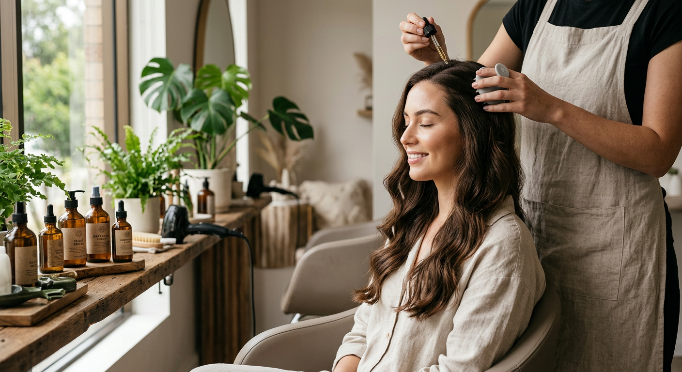 Professional photograph natural lighting high quality composition Visual for Scalp