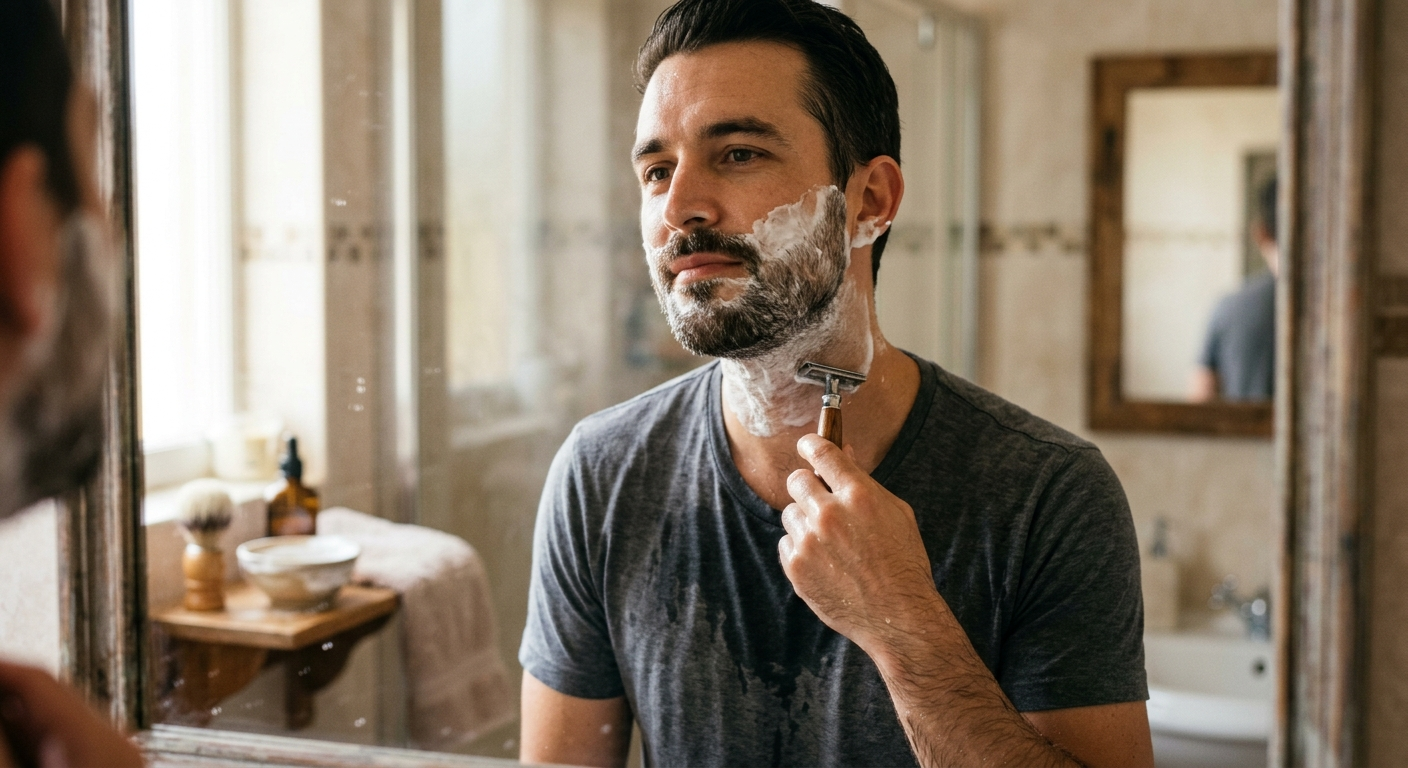 Professional photograph natural lighting high quality composition Visual for Shave