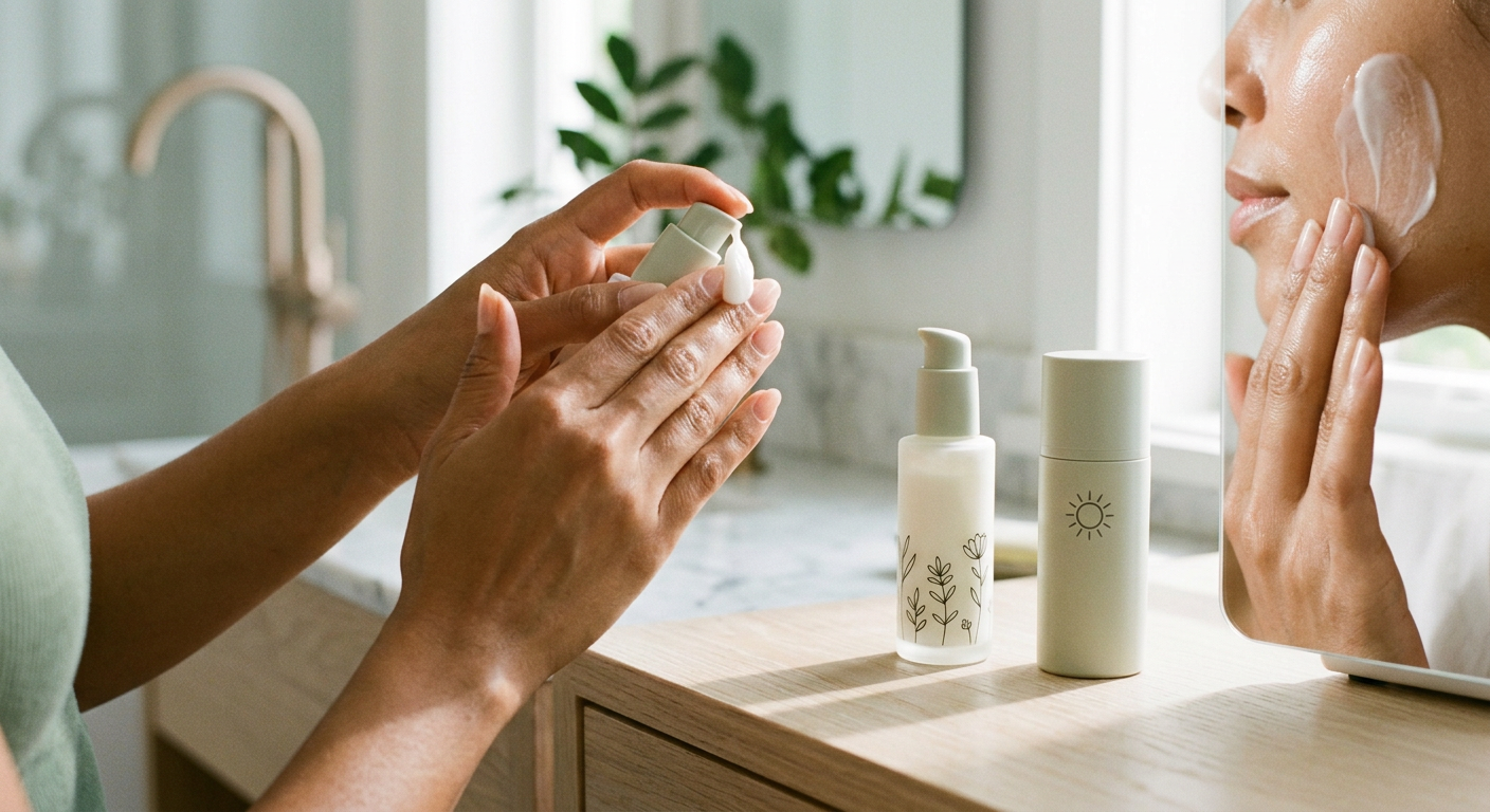 Professional photograph natural lighting high quality composition Visual for Moisturizer
