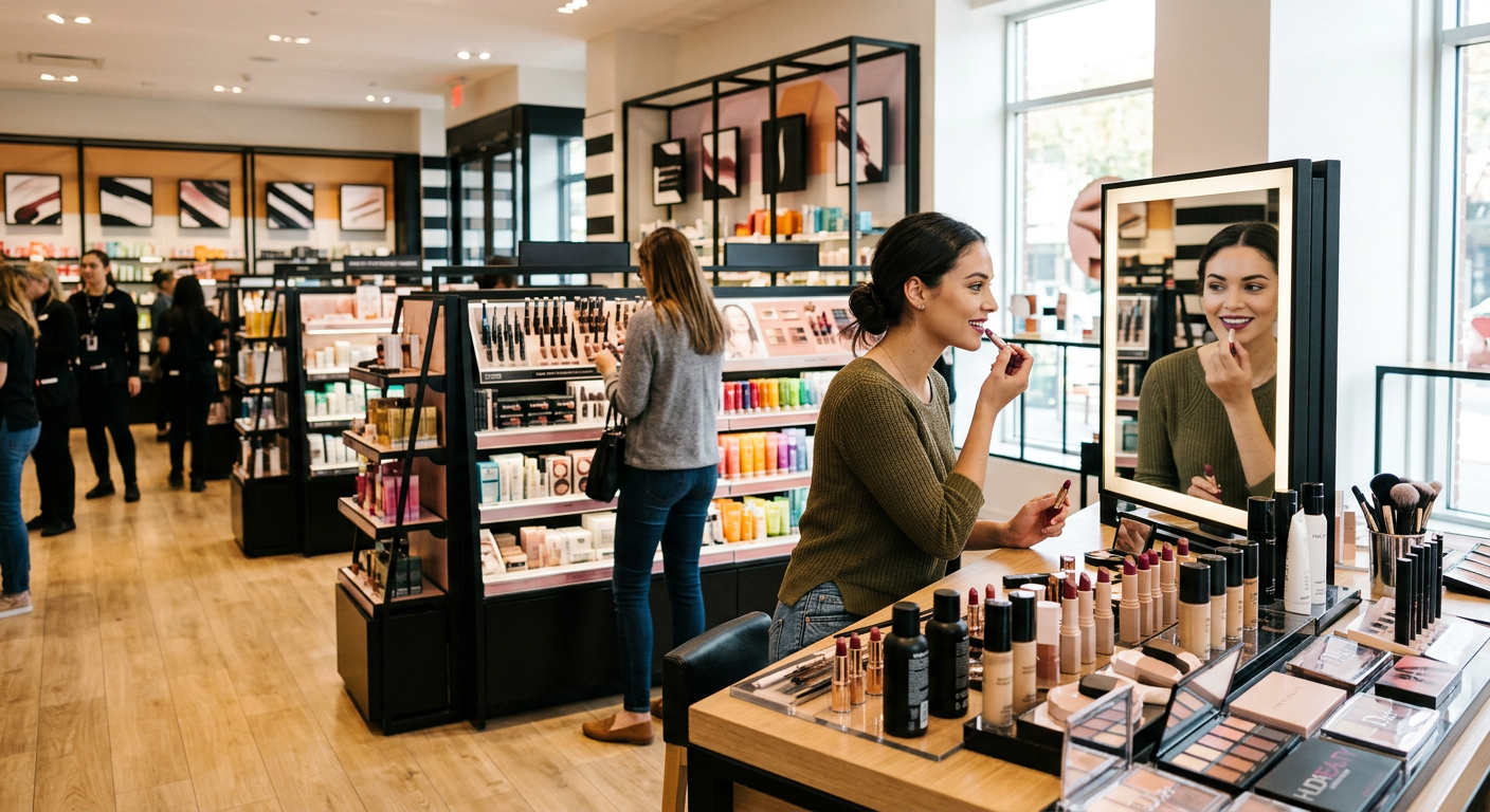 Professional photograph natural lighting high quality composition Visual for Sephora