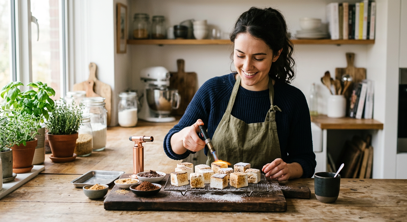 Professional photograph natural lighting high quality composition Visual for Marshmallow