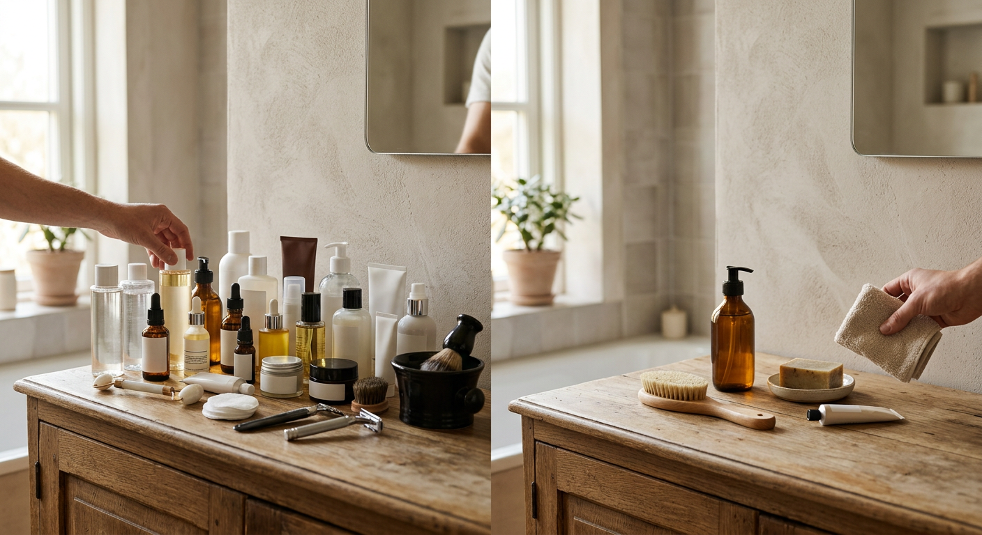 Professional photograph natural lighting high quality composition Visual for Skinimalism